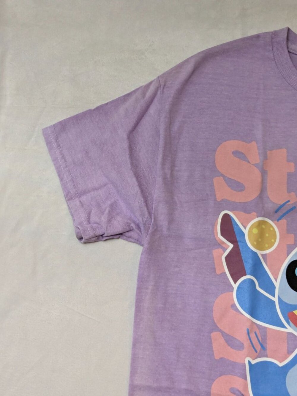 Disney Stitch Graphic Boyfriend T Shirt Distressed Kawaii Y2K Streetwear Medium - Picture 9 of 10